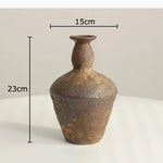 vase céramique rustique zen minimaliste beige marron blanc cassé orange naturellements