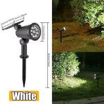 projecteur solaire led noir pied métal extérieur réglable lumière moderne jardin