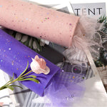 rubans tulle pailletés multicolores rose rouge vert bleu violet noir opaques festifs