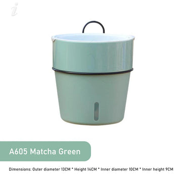 pots fleurs muraux double couche gris vert moderne crochets plante verte plastique pp