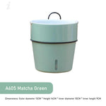 pots fleurs muraux double couche gris vert moderne crochets plante verte plastique pp