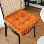 coussin carré velours doux antidérapant imperméable beige bleu vert orange modernes