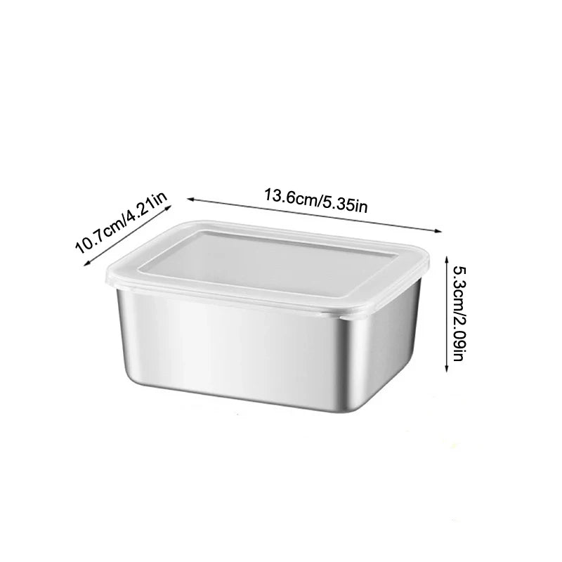 boîtes repas argentées modernes couvercle plastique transparent cuisine organisation alimentaire