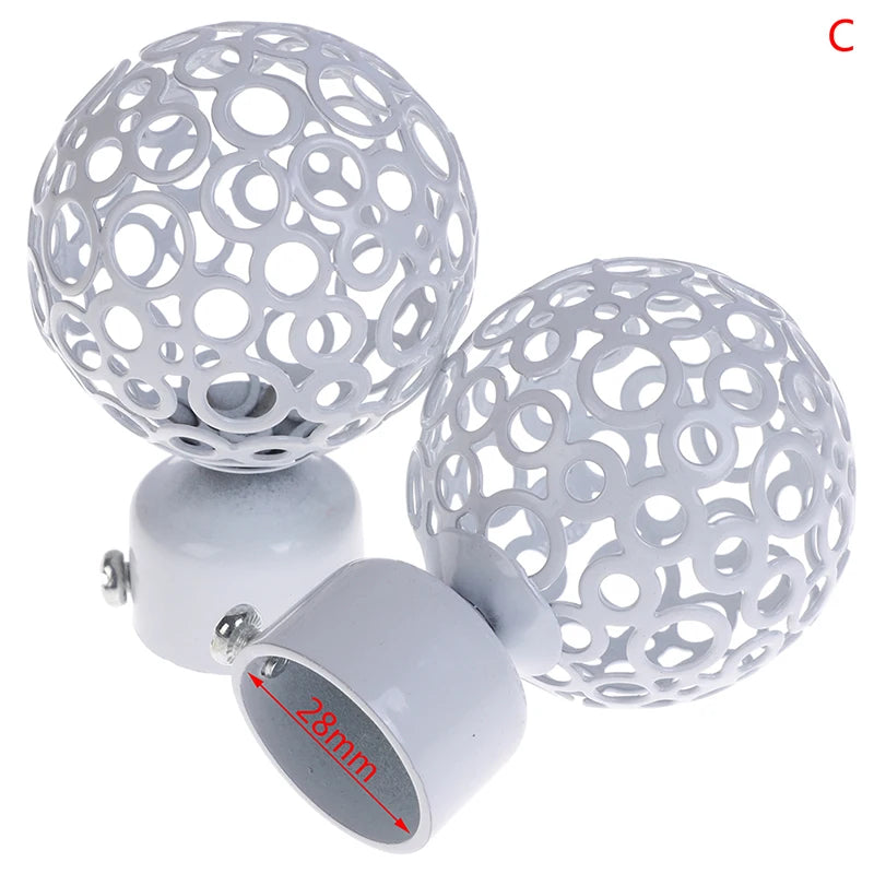 boules suspension modernes perforées blanc noir 22mm 28mm eyelets rideaux tringle accessoire