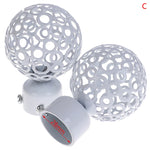 boules suspension modernes perforées blanc noir 22mm 28mm eyelets rideaux tringle accessoire