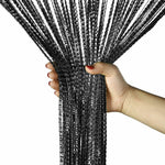 rideau decoratif boheme multicolore franges metalliques translucides barre superieure 200cm hauteur 100cm largeur