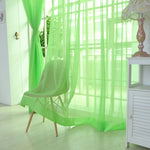 rideaux voilage couleurs variées tissu franges verticales translucides bohèmes liens dattache moderne maison