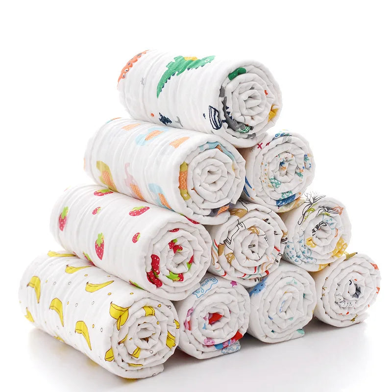 couverture bébé coton géométrique unicorns rainbows fruits moderne four seasons