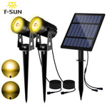 projecteur solaire led moderne noir ip65 résistant autoinstallation 2modes luminosité