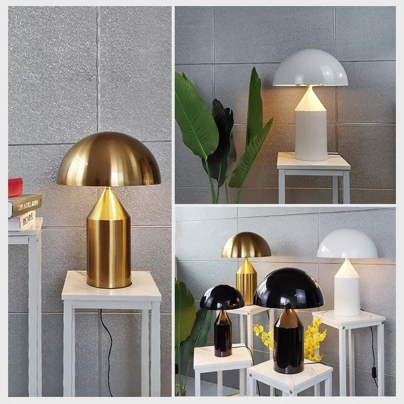 Lampe champignon design italien rouge