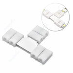 connecteurs led rubans blancs formes pvc modernes clips 24v tension basse