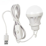 ampoule led blanc moderne usb secteur batterie rechargeable camping travail pêche barbecue