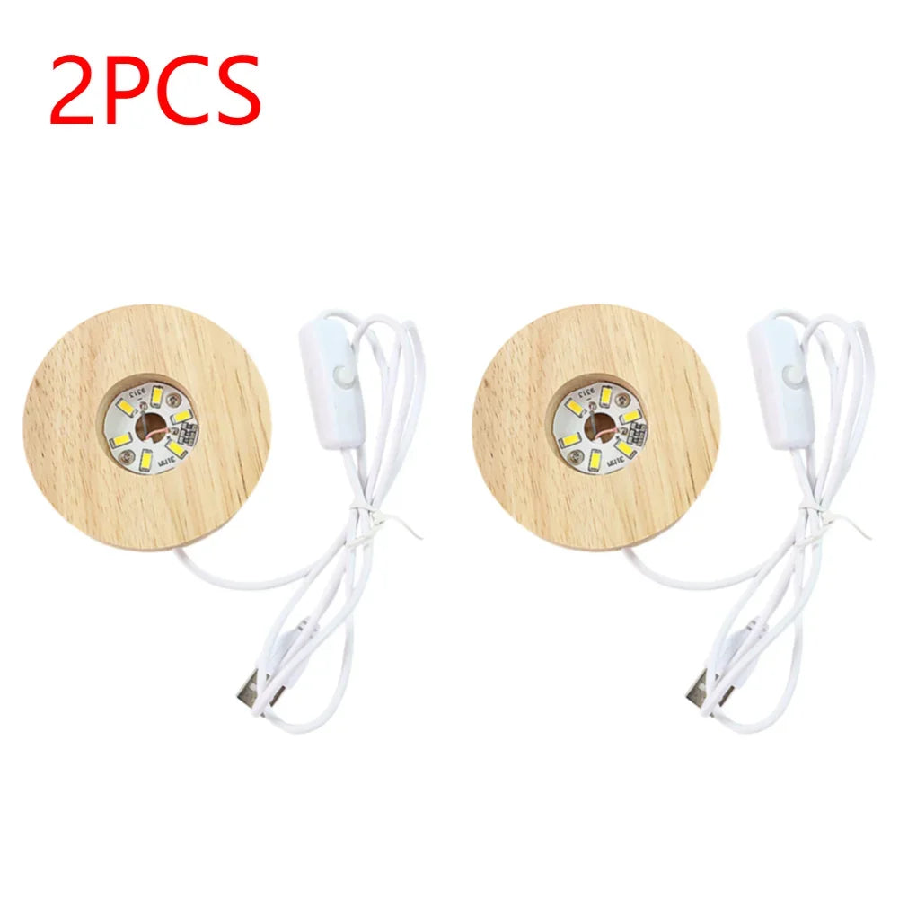 base lumineuse led bois naturel moderne câble usb interrupteur adhésif minimaliste chambre blanc