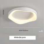 lampe moderne ondulé blanc gris noir led 40cm 50cm contemporaine