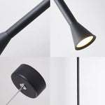 Lampes suspendues modernes cylindriques cloche noir blanc minimaliste chambre salon étude