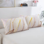 Housse de couette feuille d'or multicolore