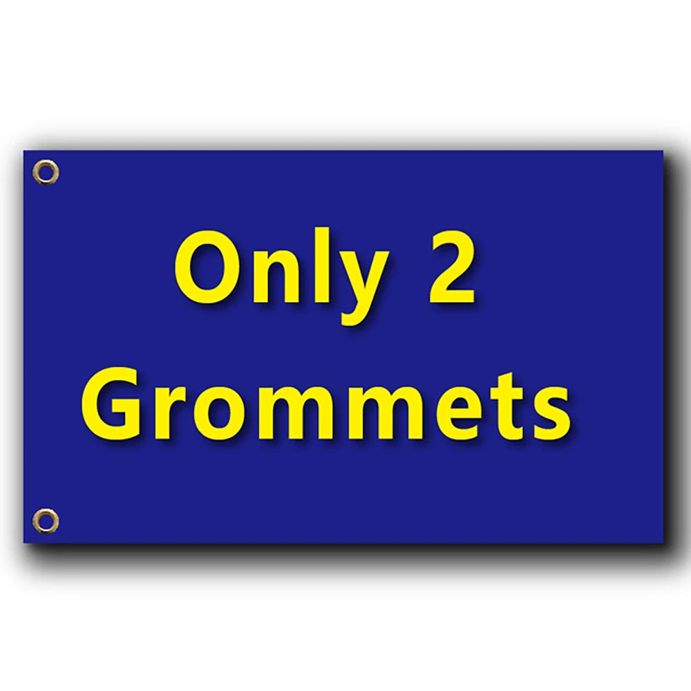 drapeau personnalisable bleu texte simple décoration polyester super tex