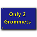drapeau personnalisable bleu texte simple décoration polyester super tex