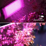 lampe led croissance végétale 50w 100w 150w violet noir moderne dimmer tringles aluminium