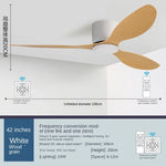 ventilateur led moderne blanc noir bois télécommande lumineuse salon cuisine chambre