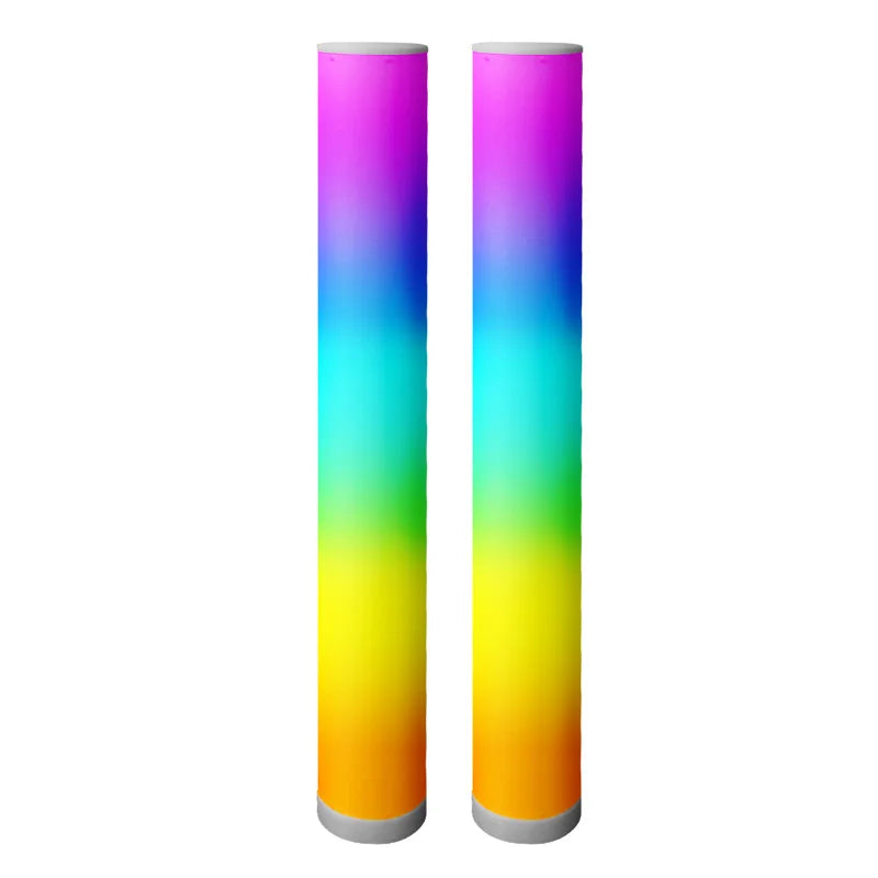 lampe cylindrique multicolore gradient moderne led télécommande sans ombre portable