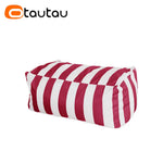 coussin d'assise jardin rayures beige blanc moderne piscine extérieur housse fauteuil plage grande