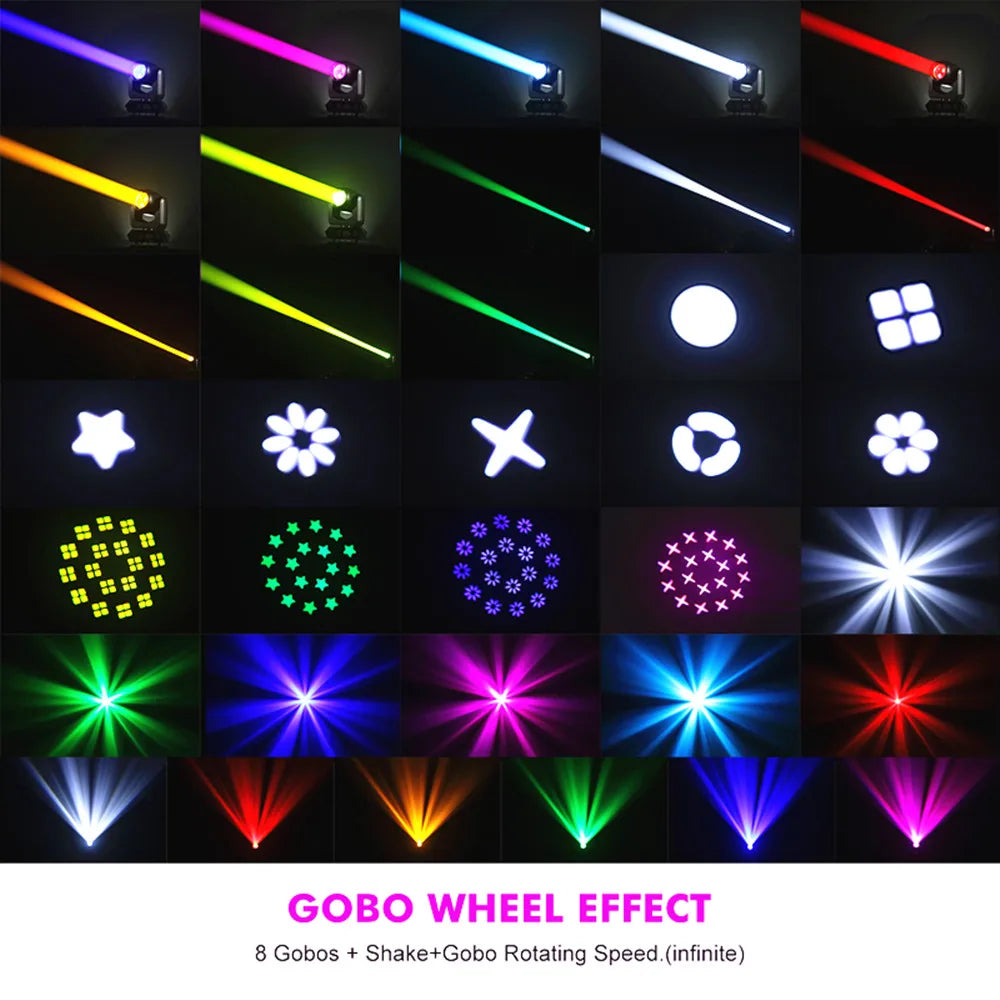 projecteur led spot mobile 150w gobo pan tilt scène dj moderne