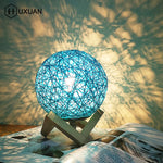 lampe suspension moderne abat jour tissé raphia opacité bleu jaune vert rouge noir