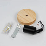 lampe murale moderne bois blanc noir minimaliste fixations vis chambre salon étude entree