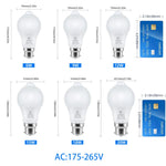 ampoule led b22 radar mouvement détecteur infrarouge auto allumage blanc moderne jardin 20w 18w