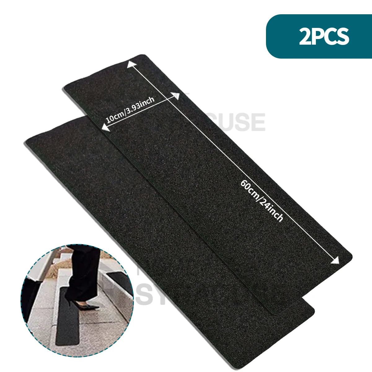tapis antidérapant noir grain sable moderne adhésif escaliers rampes intérieur extérieurrollable papier