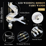 baguettes fée lumineuses blanc satin jingle bells mariage anniversaire fête 200 pièces 4H