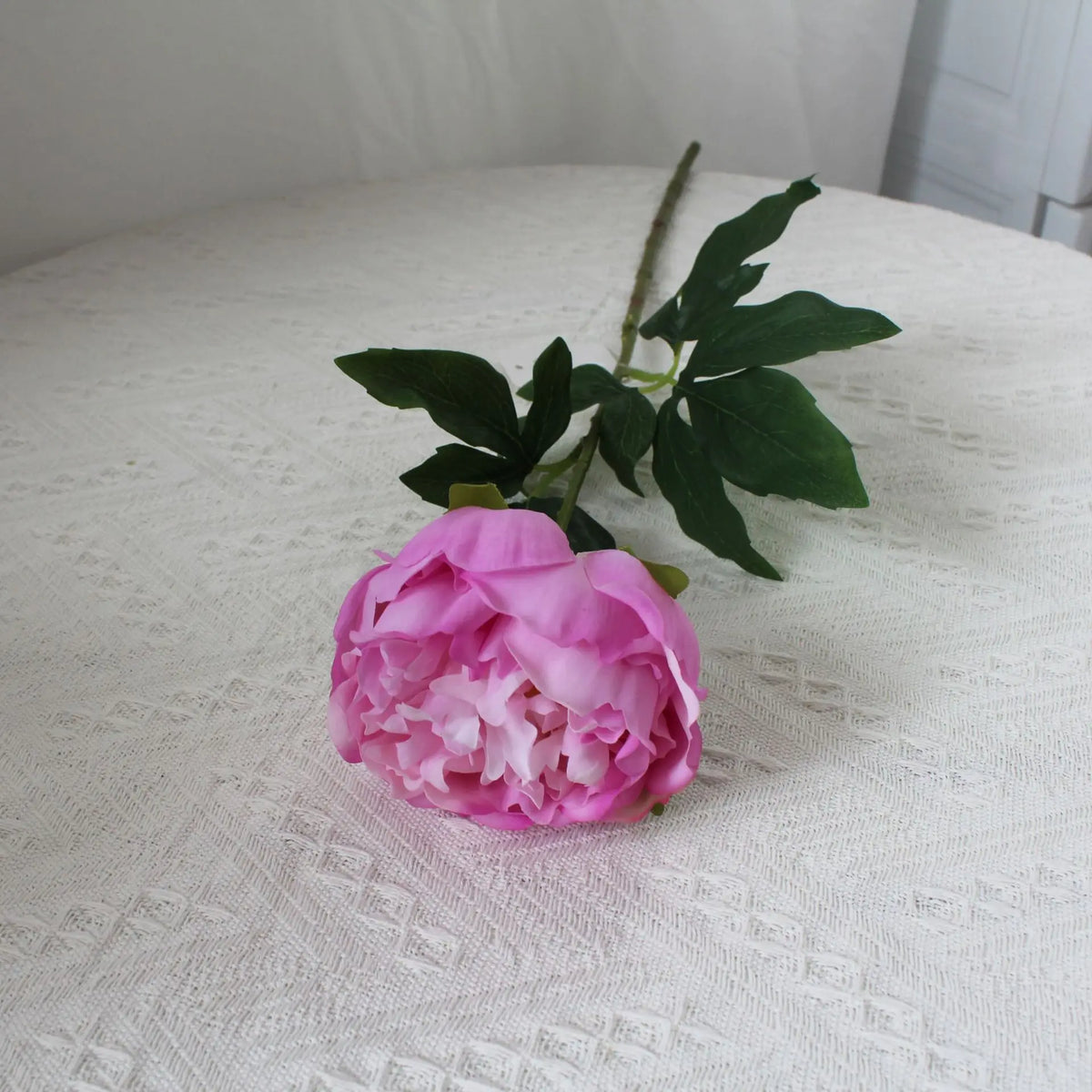 bouquet fleurs artificielles pivoine rose blanche rouge feuilles vertes mariage anniversaireintérieurDecorationFete