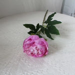 bouquet fleurs artificielles pivoine rose blanche rouge feuilles vertes mariage anniversaireintérieurDecorationFete