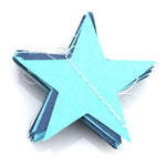 guirlande étoiles papier or argent bleu blanc décoration suspendue mariage chambre enfants