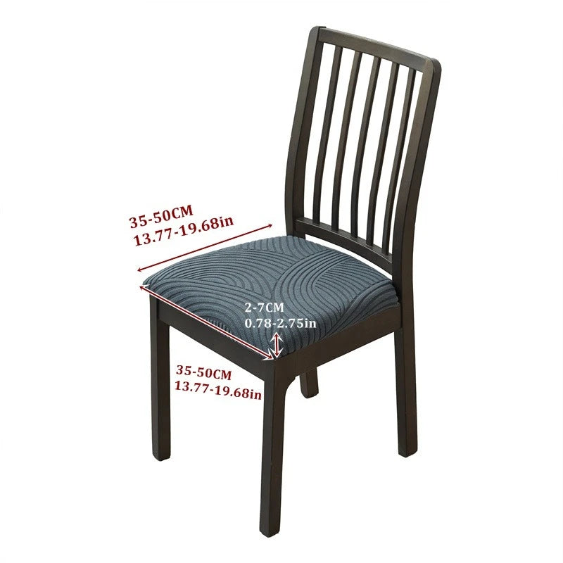 housses chaise rayées bleu gris modernes extérieur accueil 1pc fixées polyester spandex