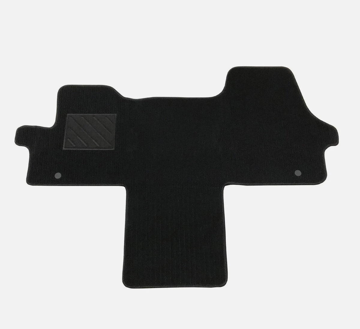 tapis sol noir pratique texture douce fibre synthétique voiture utilitaire