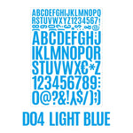 sticker autocollant lettre chiffre symbole multicolore classique deco papeterie scrapbooking journal agenda planificateur álbum