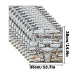 panneaux decoratifs murals adhésifs brique pierre marbre moderne rustique beige gris bleu rose vert