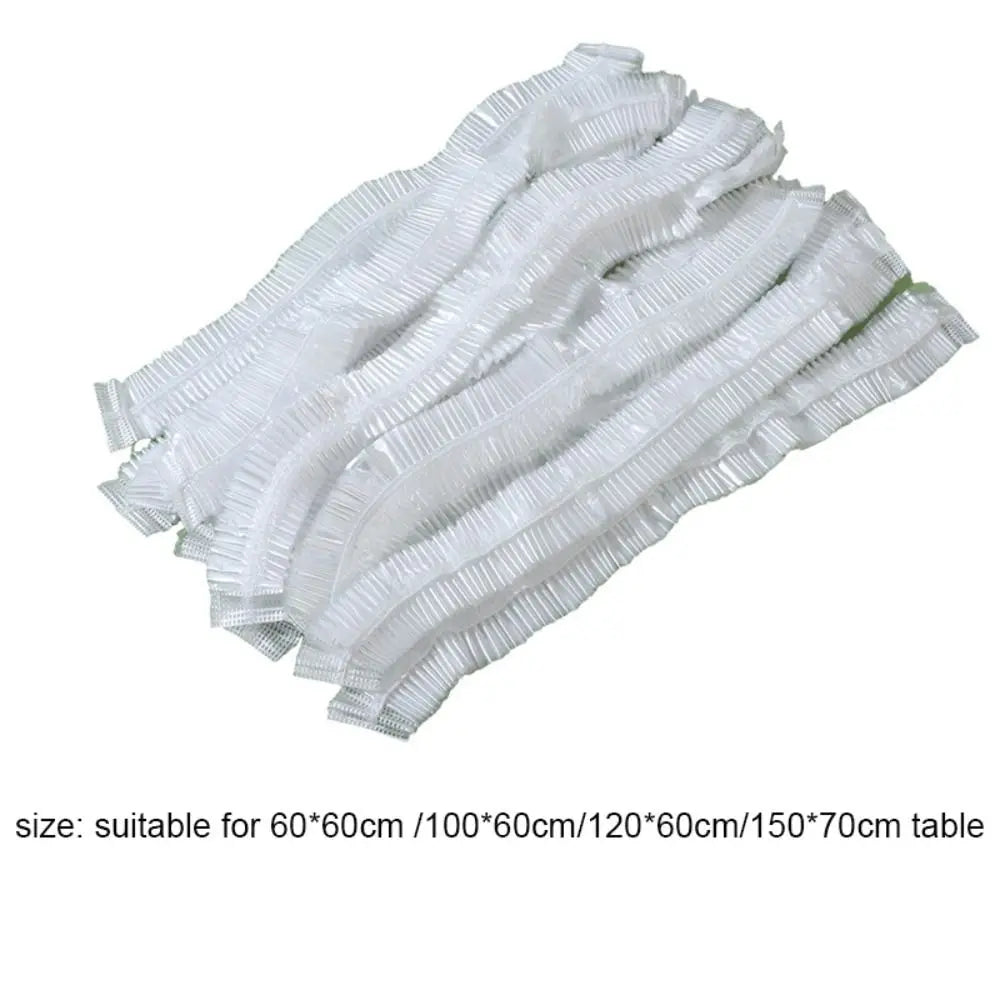 nappe jetable transparente moderne imperméable cordons serrage table 60x60 100x60 120x60 150x70 cm