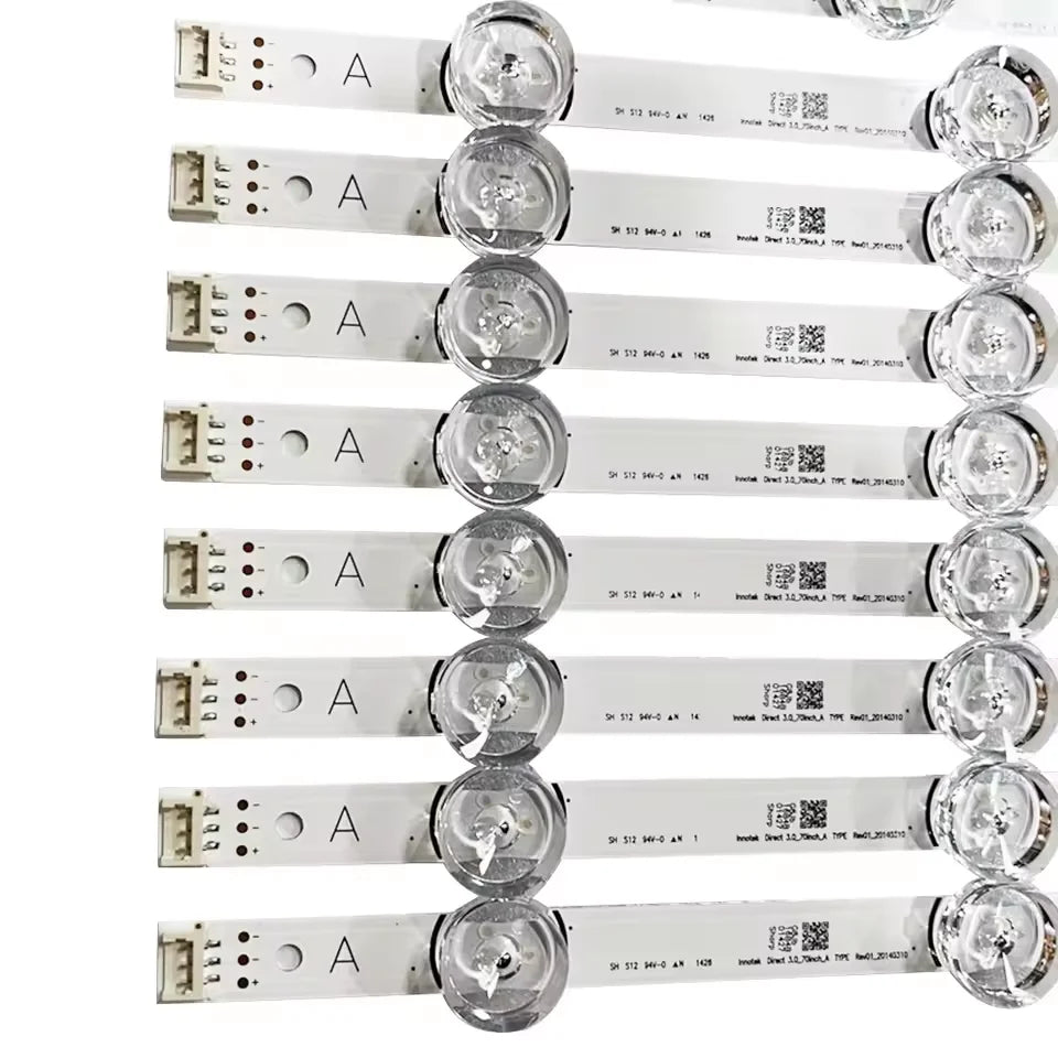 bande led blanc moderne transparent 6v leds 1495mm connecteur extrémités