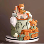 figurines décoratives gâteau ours train cheval ballons clips événements anniversaires fêtes enfants vintage