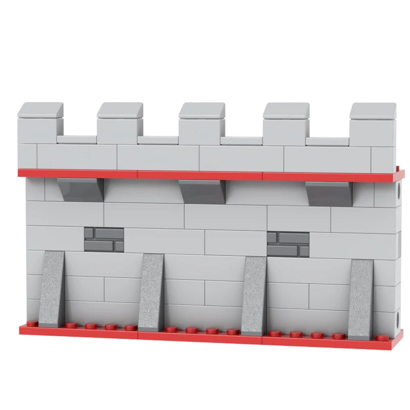 blocs construction mur château médieval brique gris marron jaune opacité enfants