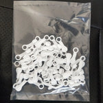rideau polonais clips fixation blanc moderne garde corps poteaux plastique simple opaquet