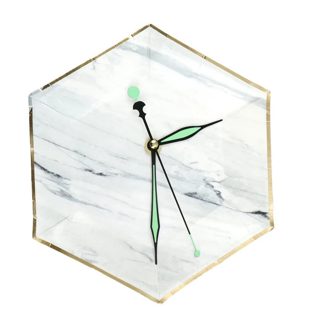 mouvement quartz réparation montre aiguilles métal rectangulaire rainuré noir moderne bricolage horloger pièces rechange