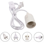 câble électrique interrupteur universel prise e27 e14 moderne blanc noir