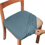 housse chaise gris moderne adhésive imperméable lavable polyester chambre coucher salon