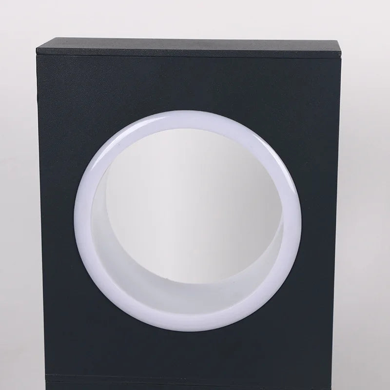 lampe led extérieure noire moderne ip65 waterproof fixe autonomes aluminium