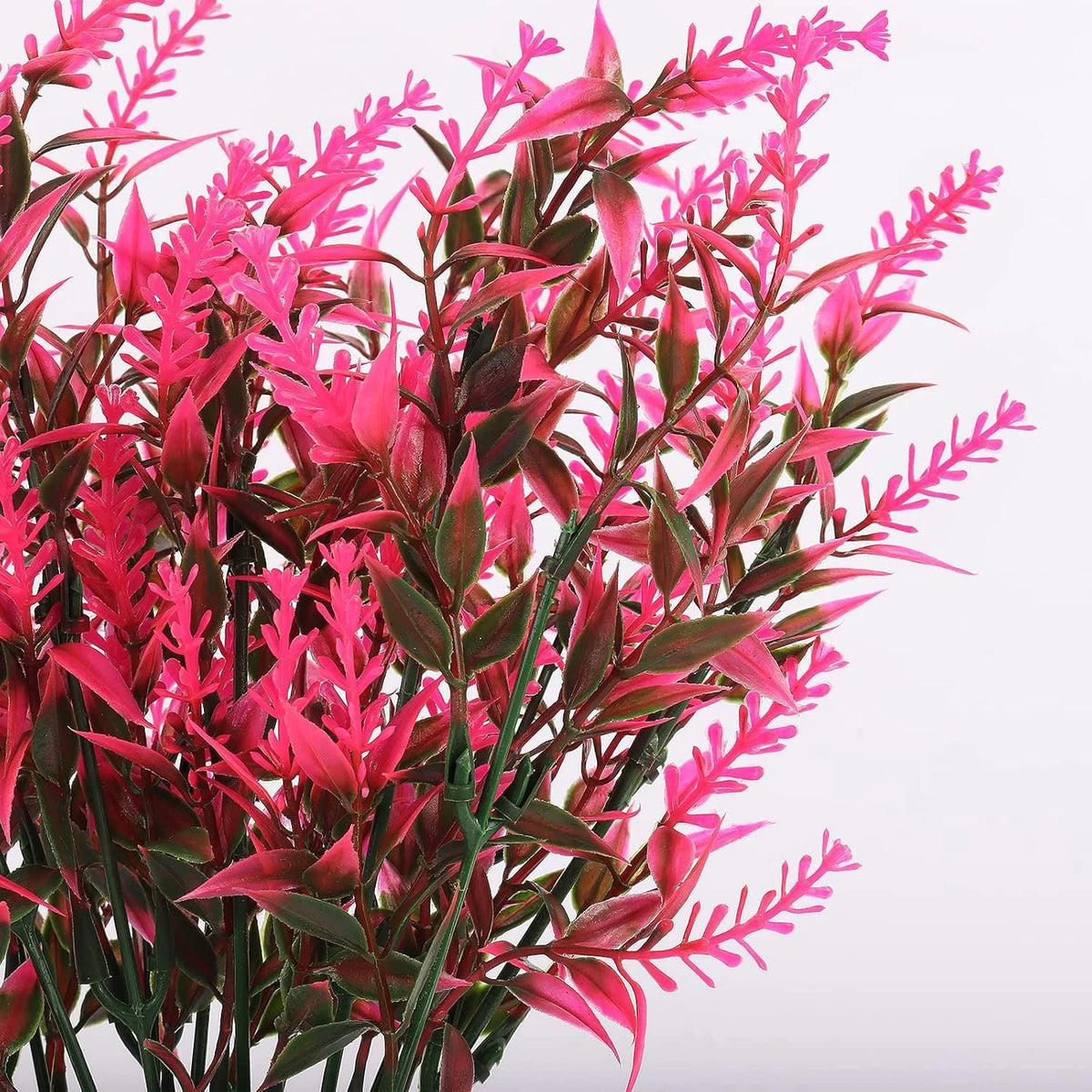 plantes artificielles herbe fine violet rouge rose blanc moderne extérieur intérieur décoration anniversaire mariage
