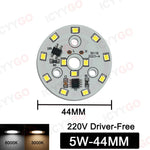 plaque led circulaire 12w 15w 18w diodes blanches moderne ac 220v 240v